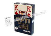 Piatnik 4 unsichtbare Spielkarte-markierte Schürhaken-Plastikkarten des Index-OPTI für das Spielen