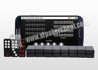 Schürhaken Samsungs S6 Betruggeräte mit in camera errichtet, um markierte Majhong-Dominos zu scannen