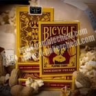 Schürhaken-Betrüger-Fahrrad-Nebenaufführungs-Freak-unsichtbare Spielkarte-gelbe Farbe