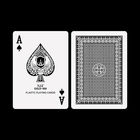 Goldene Seitenunsichtbare Plastikspielkarten der Brücken-Größen-555 für Kasino-Spiele