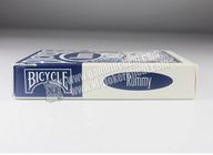 Rommee-Fahrrad-Papierspielkarten markiert mit dem Schürhaken, der unsichtbare Tinte für Linsen betrügt