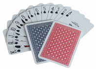 Schürhaken-Match-spielende Ausrüstungen rote Plastikspielkarten Modiano Ramino