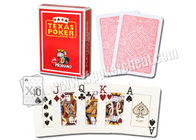 Spielkarten Plastikspielende Stützen-rote Italiens Modiano Texas Holdem