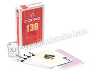 Wasserdichtes spielendes Copag 139 Brücken-Größen-regelmäßiger Index-Papierspielkarten