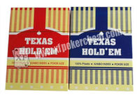 Plastik-Marke Schürhaken-Spielkarten anerkanntes ISO9001 Texas Holdem