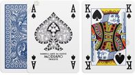 Plastikspielende Stützen 4 regelmäßige goldene Trophäen-Spielkarten Index Modiano