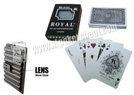 Regelmäßiger Index-Plastikmarkierte Schürhaken-Karten, Taiwan-königliche Standardgrößen-Spielkarten