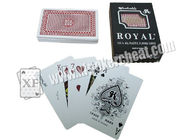 Regelmäßiger Index-Plastikmarkierte Schürhaken-Karten, Taiwan-königliche Standardgrößen-Spielkarten