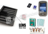 Schwarze Plastikschürhaken-Scanner-Kasino-Chip-Behälter-Kamera anerkanntes ISO9001