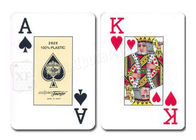 Spanisch Fournier 2826 spielende Plastikplattformen des Stützen-Spielkarte-blauen Rot-2
