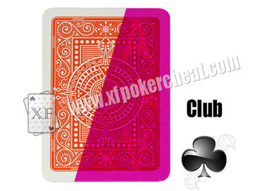 Plastik 4-Side Modiano Texas Holdem markierte Spielkarten für UVkontaktlinsen