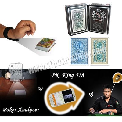 Schürhaken-Betrüger-Gerät-spielende Stützen-Strichkode-markierte Plastikspielkarten für Texas-Schürhaken